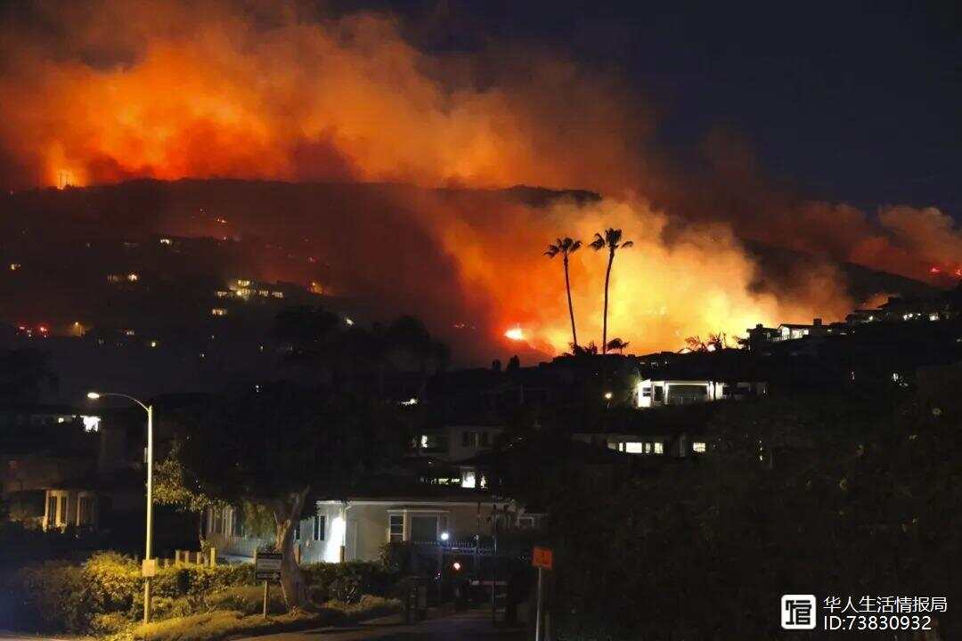 山火肆虐下的加州州長，接受采訪時的淚目瞬間